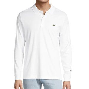 Lacoste Long-Sleeve Polo Shirt (white)